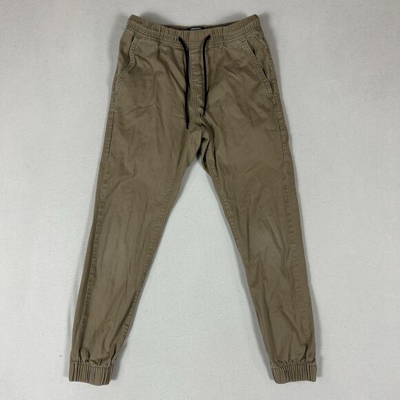 Denizen Cargo Joggers Pants Men's Size XS Tan Casual Drawstring Pockets Stretch - Picture 1 of 15